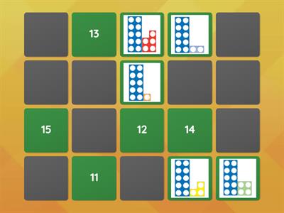 Numicon Number Recognition 11-20 Matching Pairs