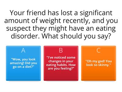 eating disorder quiz