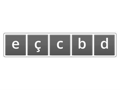  alfabe anagram (put them in order)