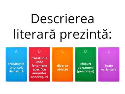 Descrierea literară