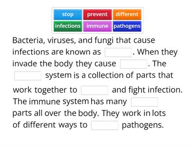 Immune system and pathogens
