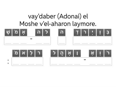 Bamidbar - Maftir Aliyah