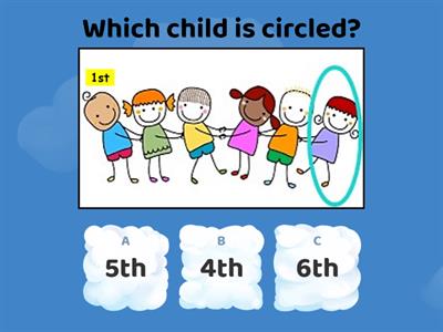 Ordinal Numbers Quiz 