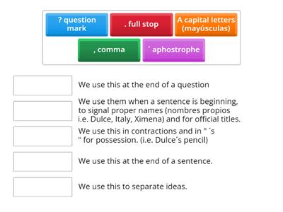 Punctuation - Matching Columns