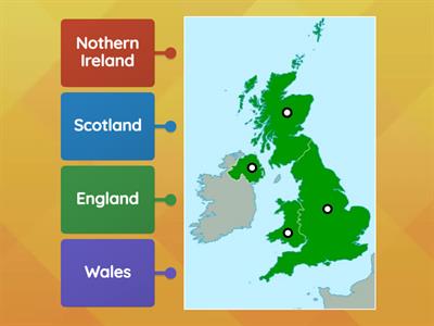 English around the world - Parts of the UK (the UK map)