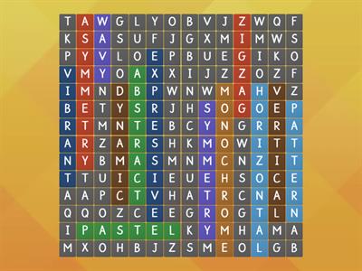 Find all of this art words!