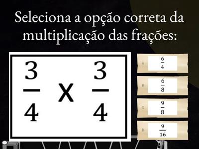 Multiplicação de frações 