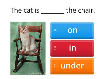 Prepositions - IN, ON, UNDER