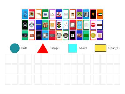  2D shape sorting