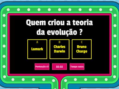 Quiz sobre a evolução