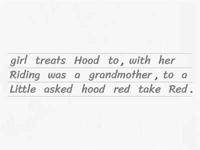 Little Red Riding Hood Unjumble