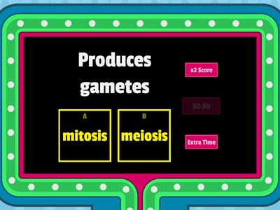 HSHS- Mitosis vs Meiosis 