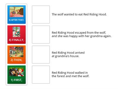First, Then, After that, Finally - Little Red Riding Hood