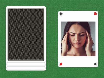Über Krankheiten sprechen-Kartenspiel