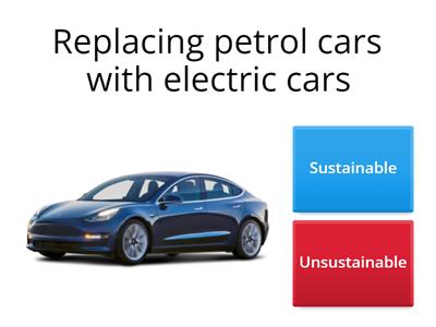 Sustainable or Unsustainable Quiz