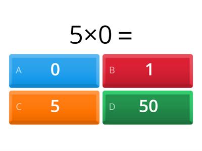 二下數學_單元04：0、1、10的乘法(共10題)【112學年/南一】