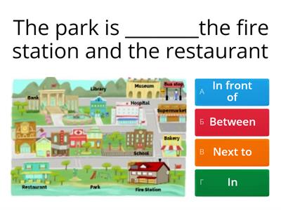  Prepositions and places of the city 