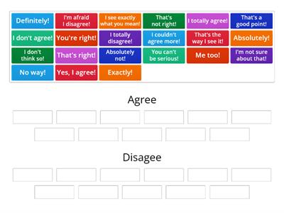 KET speaking part 2: Agree - Disagree 