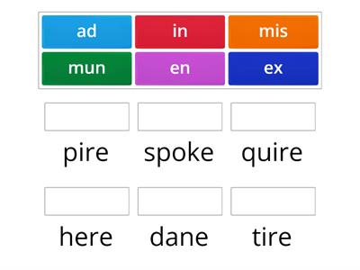 WRS 4.2: Syllable Match Up Prefix + Latin Base 