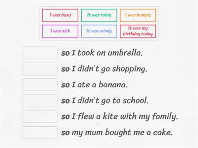 Connective "so" Practice - P3