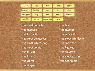 Adjectives English PLus 2 - Superlative