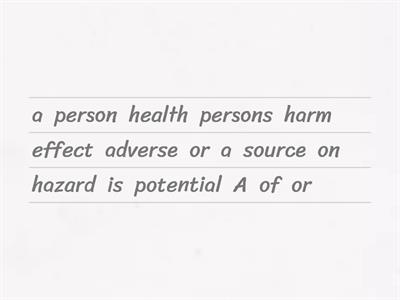 Definitions (Health and Safety)