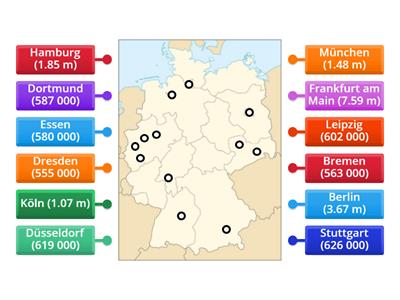 Die 12 größten Städte Deutschlands