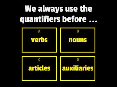 Advanced quantifiers grammar analysis