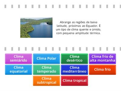 Os climas do mundo e do Brasil - 6° ano