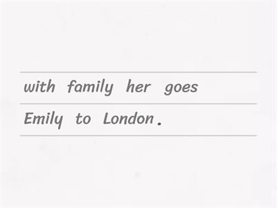 About London - 3rd person singular