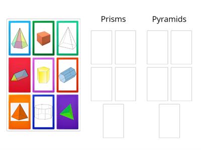 3D shapes group sort