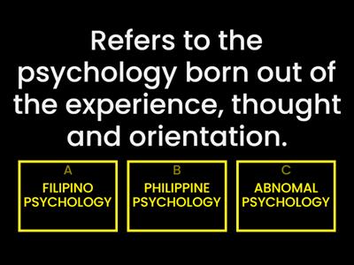 Cognitive Behavioral and Filipino Psychology