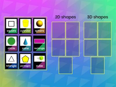  2D and 3D shapes 