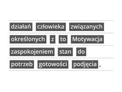 CZYM JEST MOTYWACJA? 