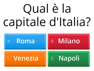 Quiz sulla lingua e cultura italiane