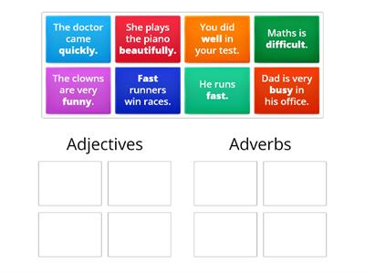Adjective or Adverb? Sentences