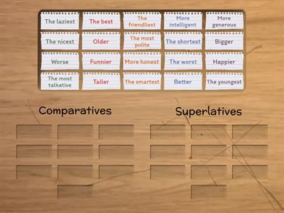 Comparatives and superlatives