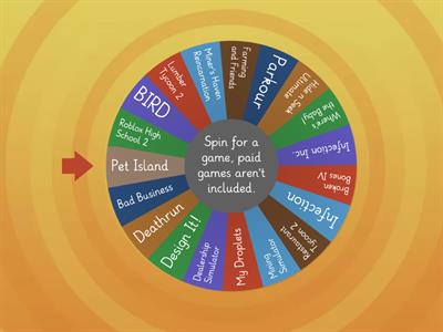 Roblox Category: Featured Random Game Wheel