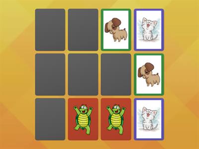 Memory Game animals for toddlers