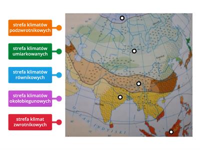 Klimat Azji strefy klimatyczne