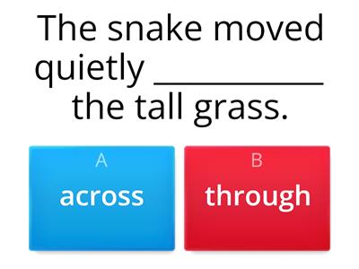 Prepositions of place and movement 