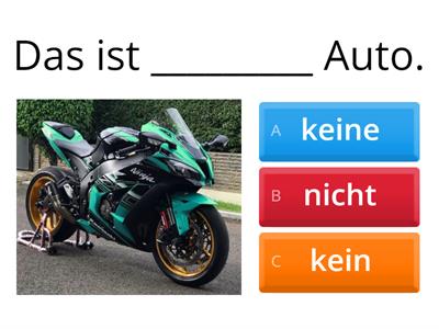 Nicht vs Kein