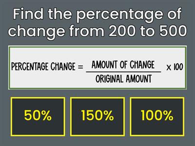 Percentage Change