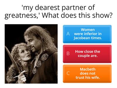 Macbeth Act 1 scene 5 - quiz 