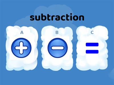 Add, subtract, equals (E1 Maths) [quiz]