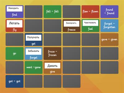 Irregular verbs