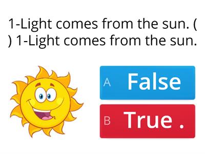 Quiz Revision-What is Light ?