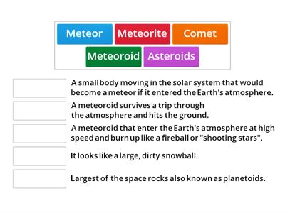 Week 6-Asteroids,Comets,Meteoroid