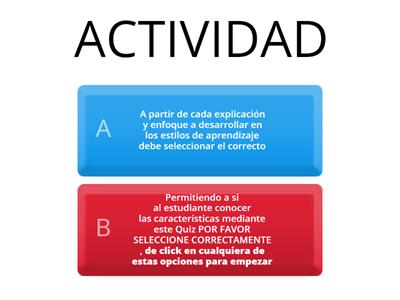 Test de estilos de aprendizaje 