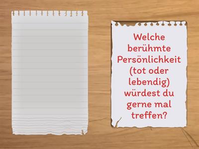 Fragen zum Warmwerden